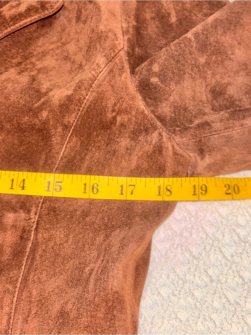 Wilson's Leather Pelle Studio Brown Suede Button-Front Jacket women’s medium - Picture 5 of 8